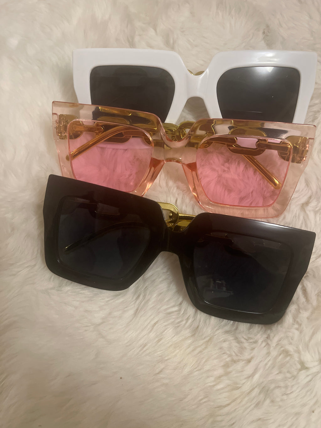 Oversized fashion square sunglasses