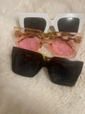 Oversized fashion square sunglasses
