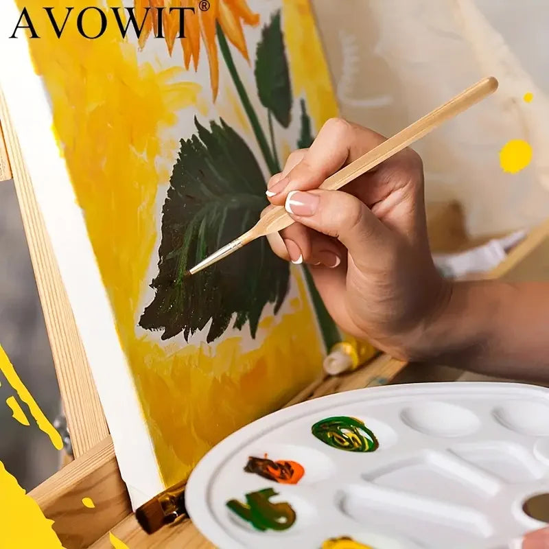 Detail Paint Brush Set | 11-Piece Micro Brushes with Triangle Handles | Acrylic, Oil, Model & Miniature Painting