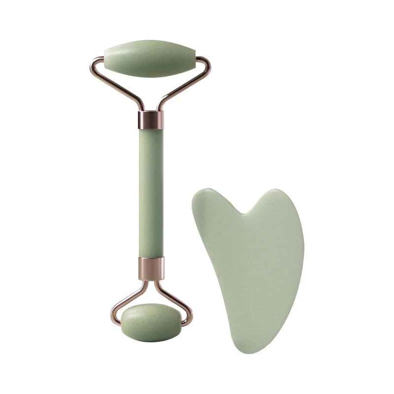 Premium Facial Roller & Gua Sha Beauty Set – Lift, Sculpt & Glow