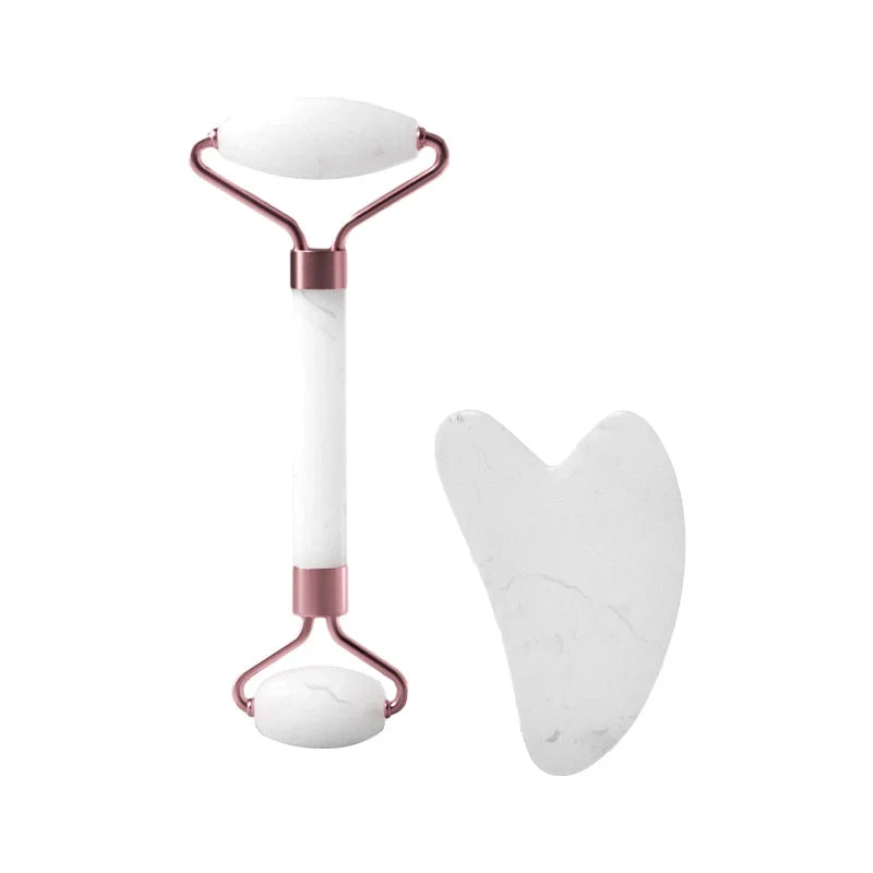 Premium Facial Roller & Gua Sha Beauty Set – Lift, Sculpt & Glow