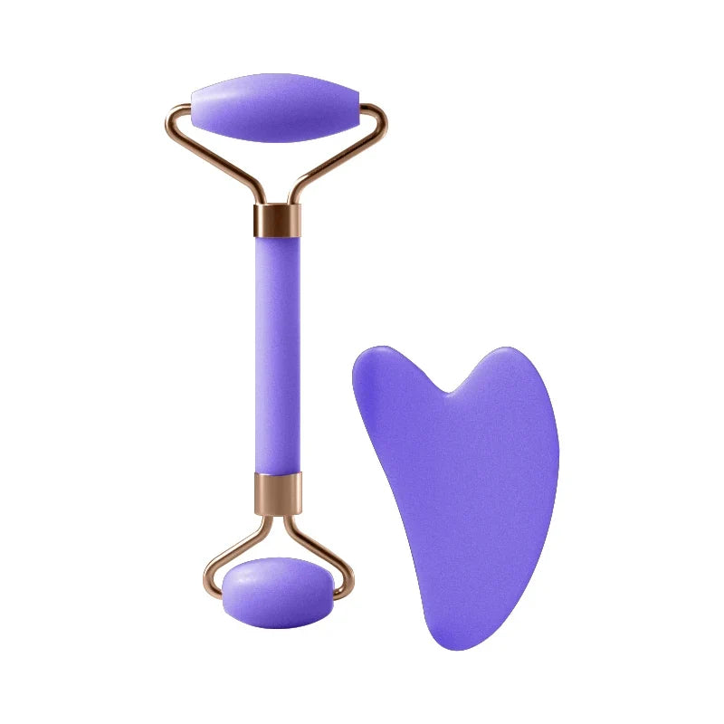 Premium Facial Roller & Gua Sha Beauty Set – Lift, Sculpt & Glow