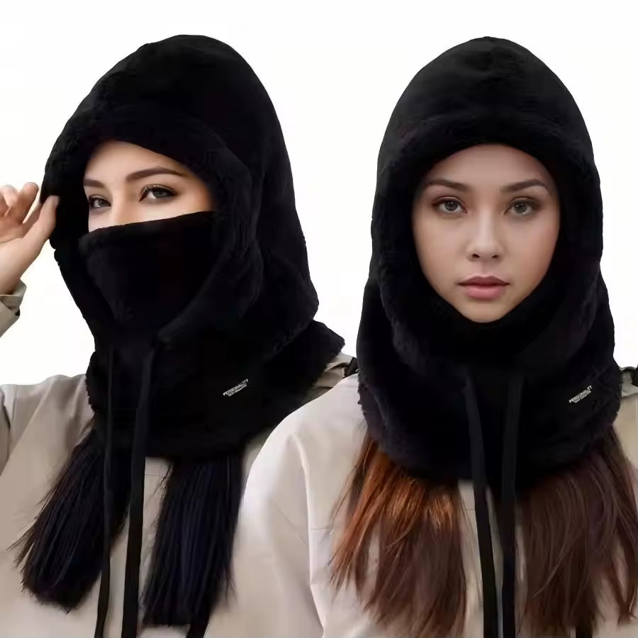 Winter Hood with Face Cover — Choose Your Color